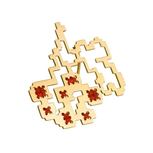 Kalyna Mono Earring, yellow gold