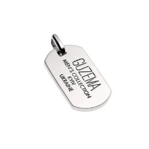 Men's Collection Tag, silver