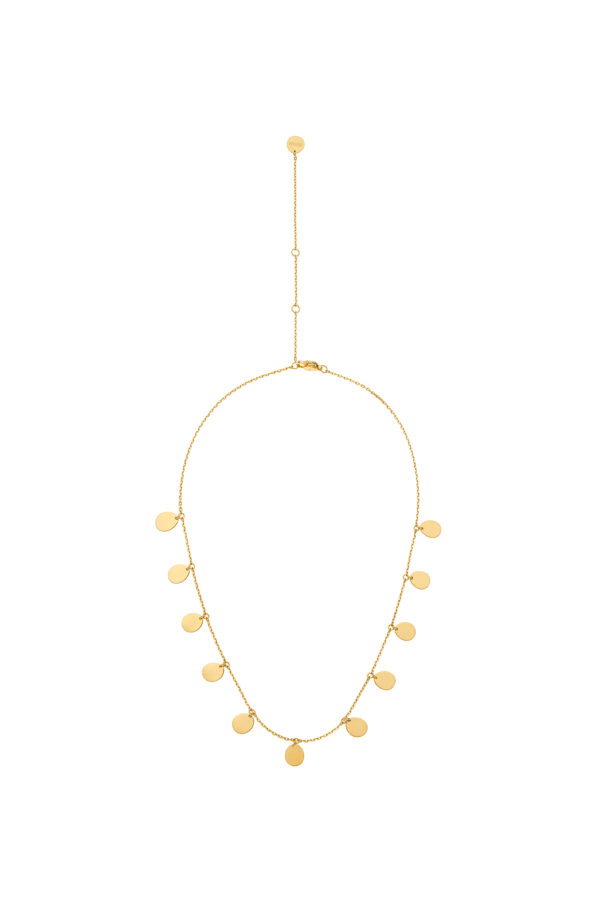 Custom Necklaces Multi Flats Necklace, yellow gold for a luxurious style