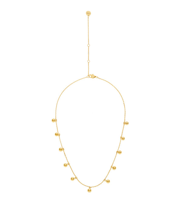 Custom Necklaces Multi Orbs Necklace, yellow gold for a luxurious style