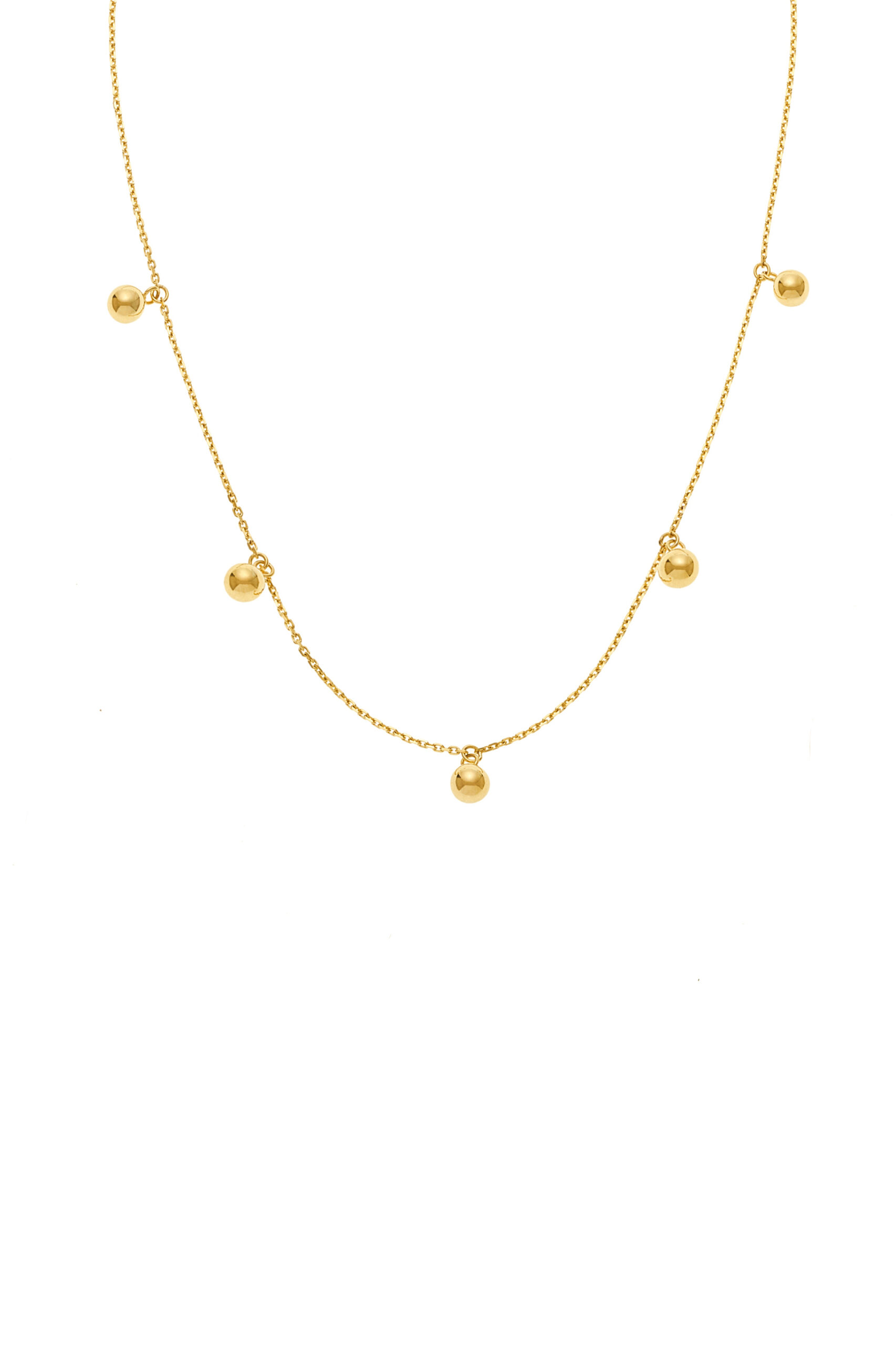 Necklaces Quintet Orb Necklace, yellow gold with fast delivery from Guzema