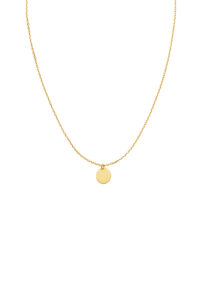 Custom Necklaces Mono Flat Necklace, yellow gold for a luxurious style