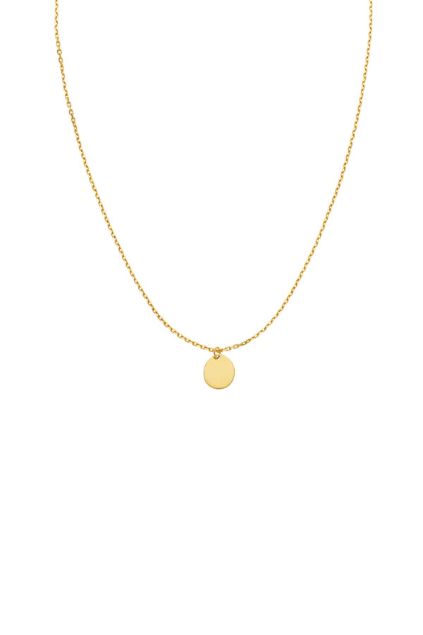 Custom Necklaces Mono Flat Necklace, yellow gold for a luxurious style