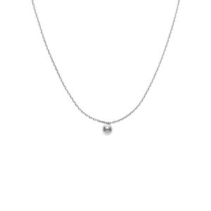 Mono Orb Necklace, white gold