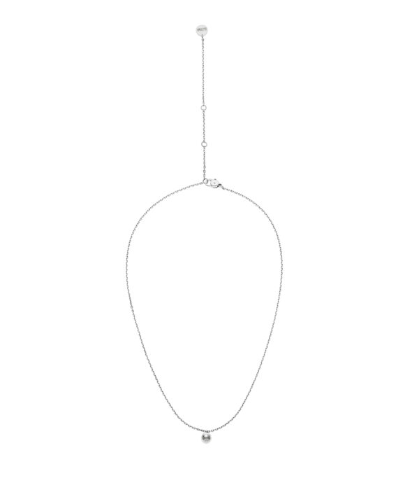 Custom Necklaces Mono Orb Necklace, white gold for a luxurious style