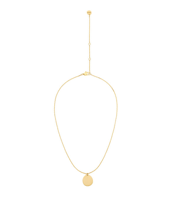 Necklaces Bold Mono Flat Necklace, yellow gold with fast delivery from Guzema