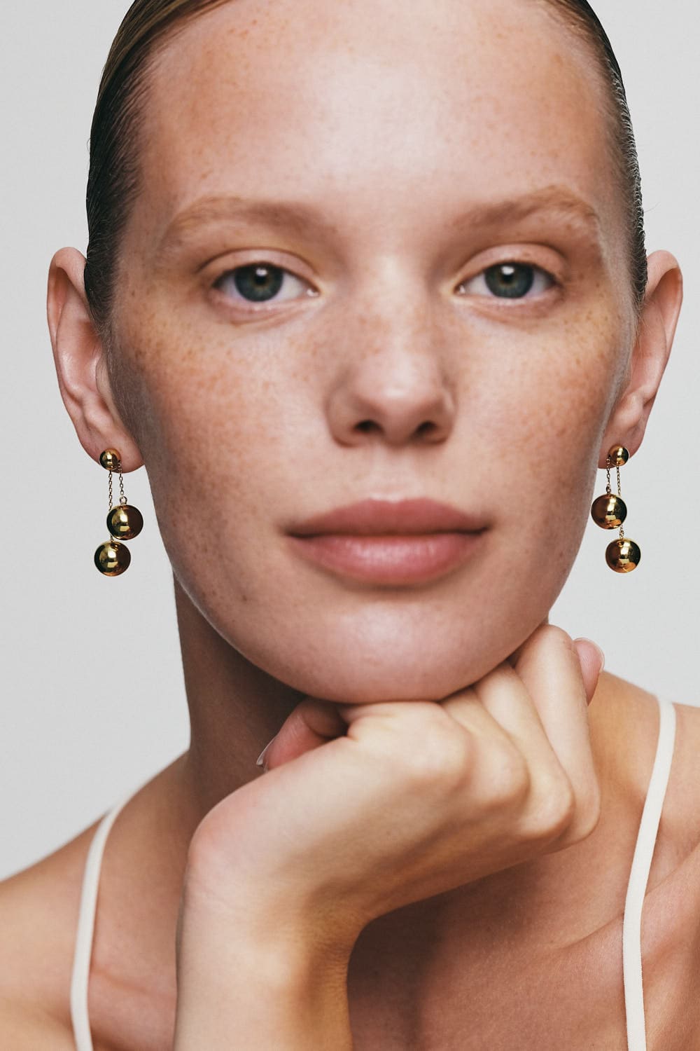 Earrings Orbs Transformer Earrings, yellow gold for stylish and elegant looks