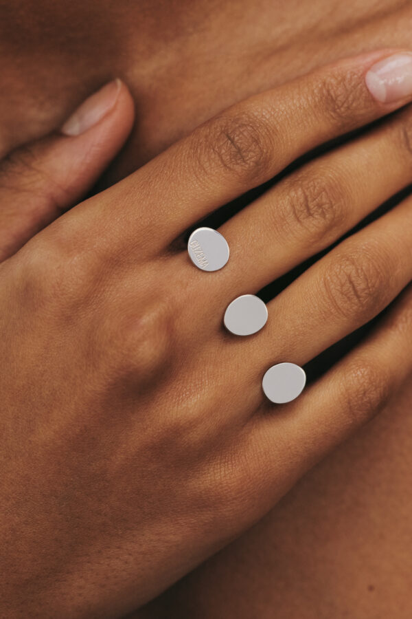 Rings Trio Flat Ring, white gold available online with expert craftsmanship