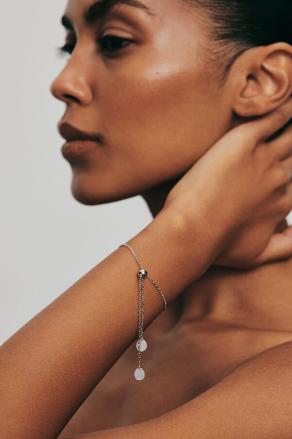 Bracelets Flats Transformer Bracelet, white gold for everyday elegance