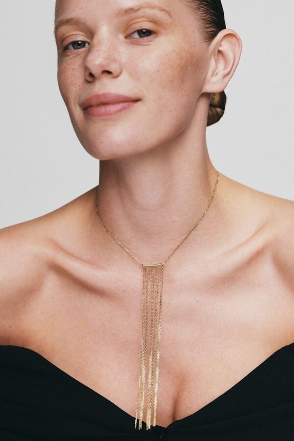 Exclusive Necklaces Chainfall Necklace, yellow gold from Guzema