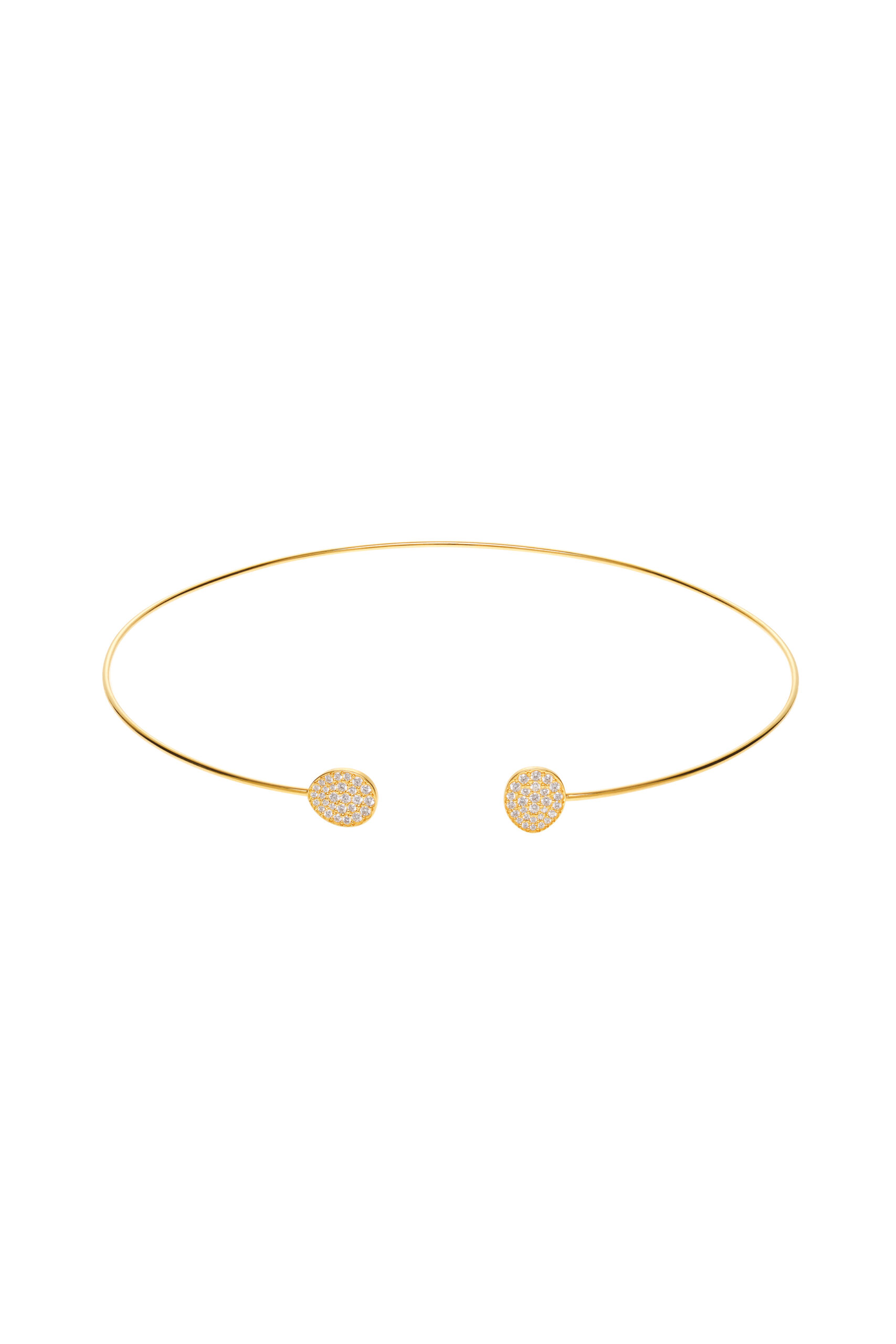 Chokers Flats Choker, diamonds, yellow gold available online with unique design