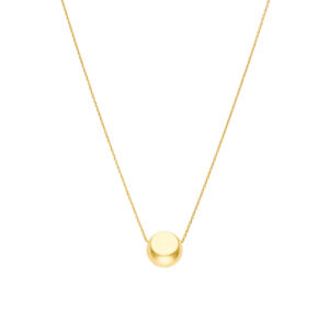 Semi-Orb Necklace, yellow gold