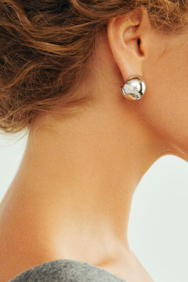 Earrings Bold Orbs Earrings, white gold for stylish and elegant looks