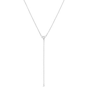 Heart Transformer Necklace, white gold
