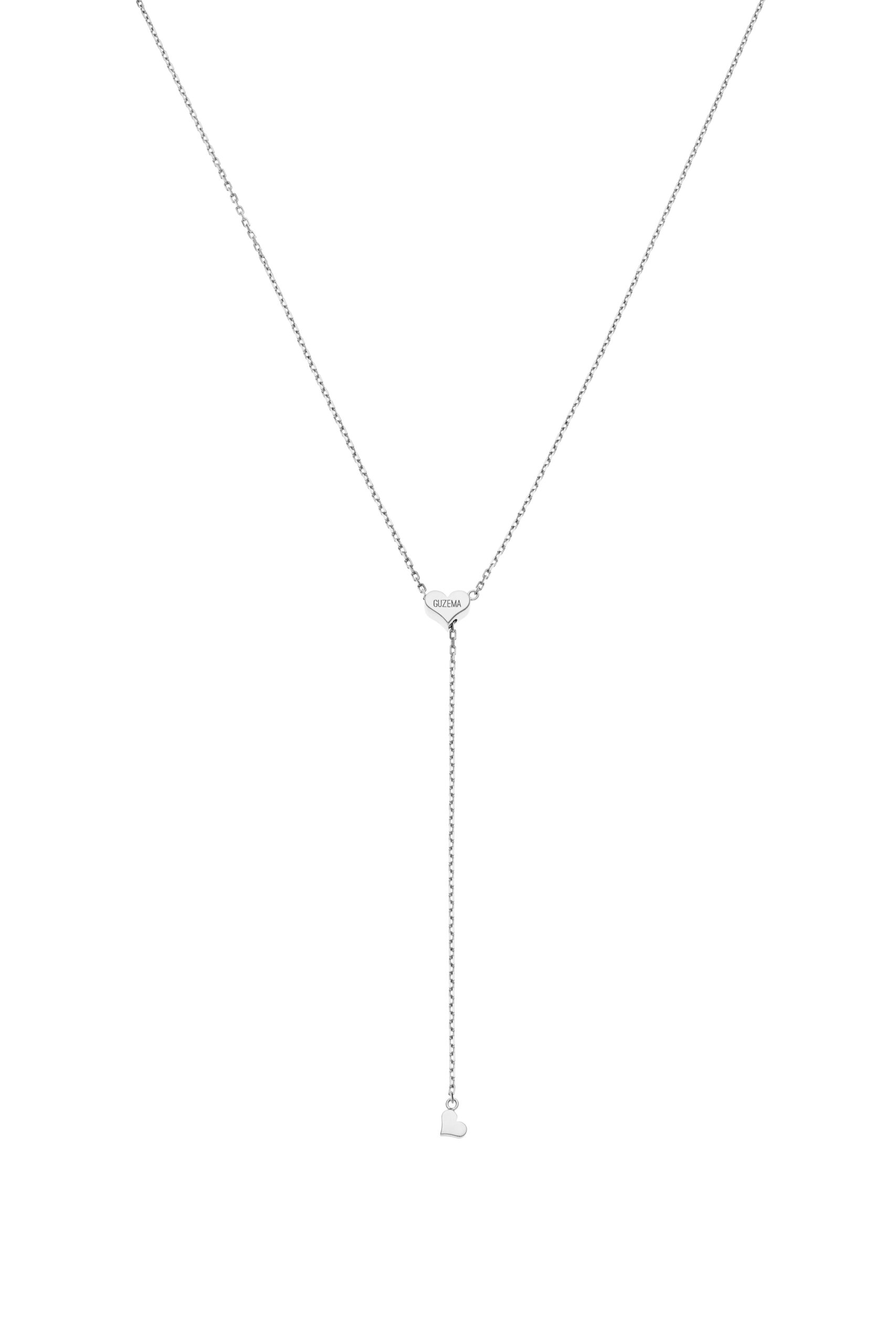 Custom Necklaces Heart Transformer Necklace, white gold for a luxurious style