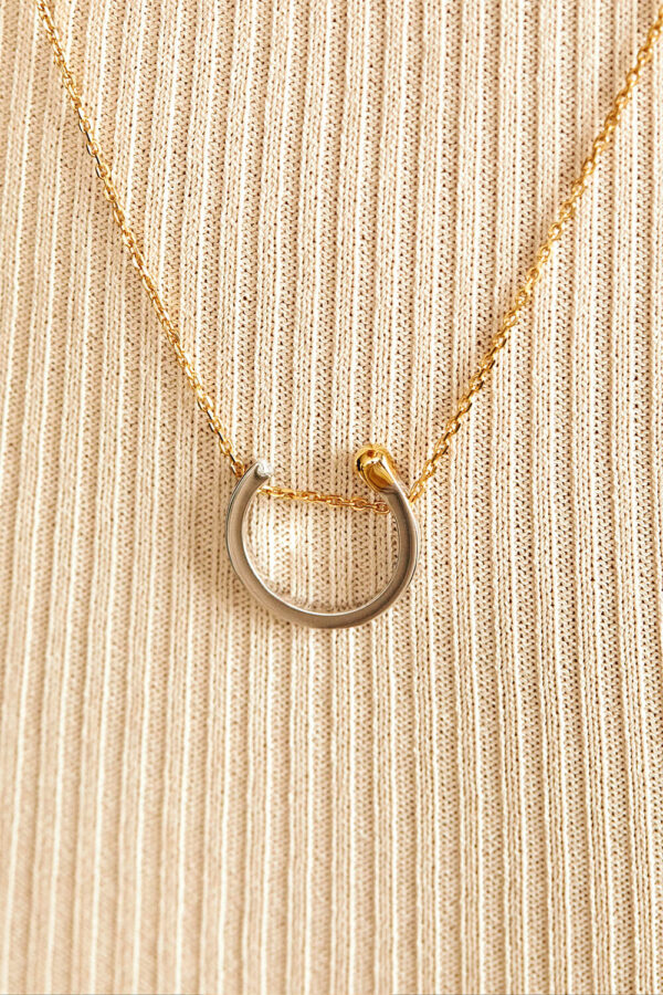 Necklaces Round Match Necklace, diamond, white gold with fast delivery from Guzema