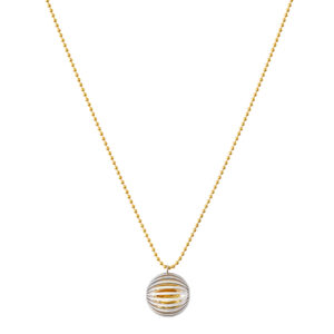 Baby Bell Necklace, yellow/white gold