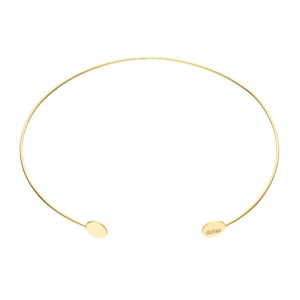 Flats choker, yellow gold