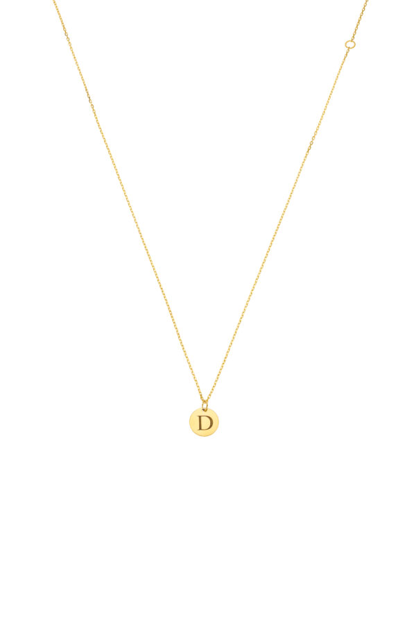 Exclusive Necklaces Necklace with Initial, yellow gold from Guzema