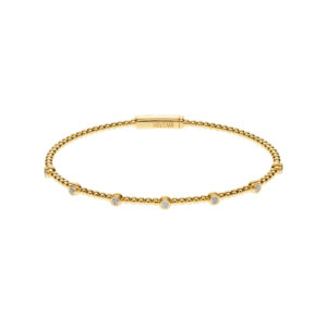 Multi Diamonds Bracelet, yellow gold