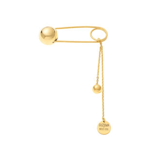 Mid pin, yellow gold