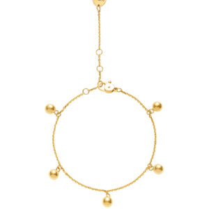 Quintet Bracelet, yellow gold