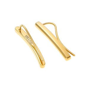Bold Arc Earrings, yellow gold