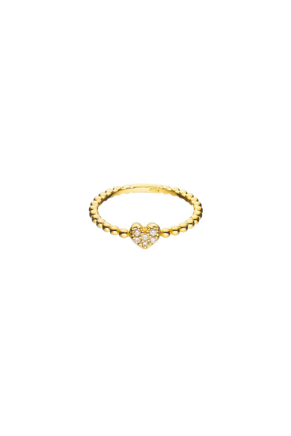 Rings Heartful Ring, diamonds, yellow gold available online with expert craftsmanship