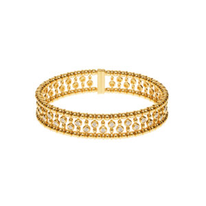 Bold Diamond-Set Bracelet, yellow gold