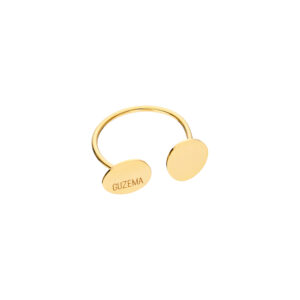 Duo Flat Ring, yellow gold