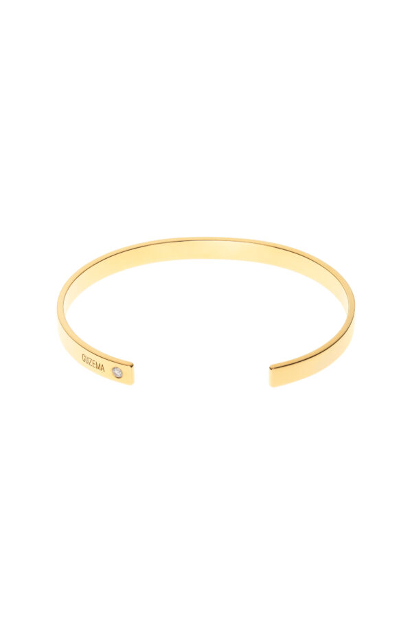 Bracelets Arc Bracelet, diamonds, yellow gold for everyday elegance