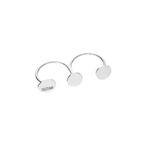 Trio Flat Ring, white gold