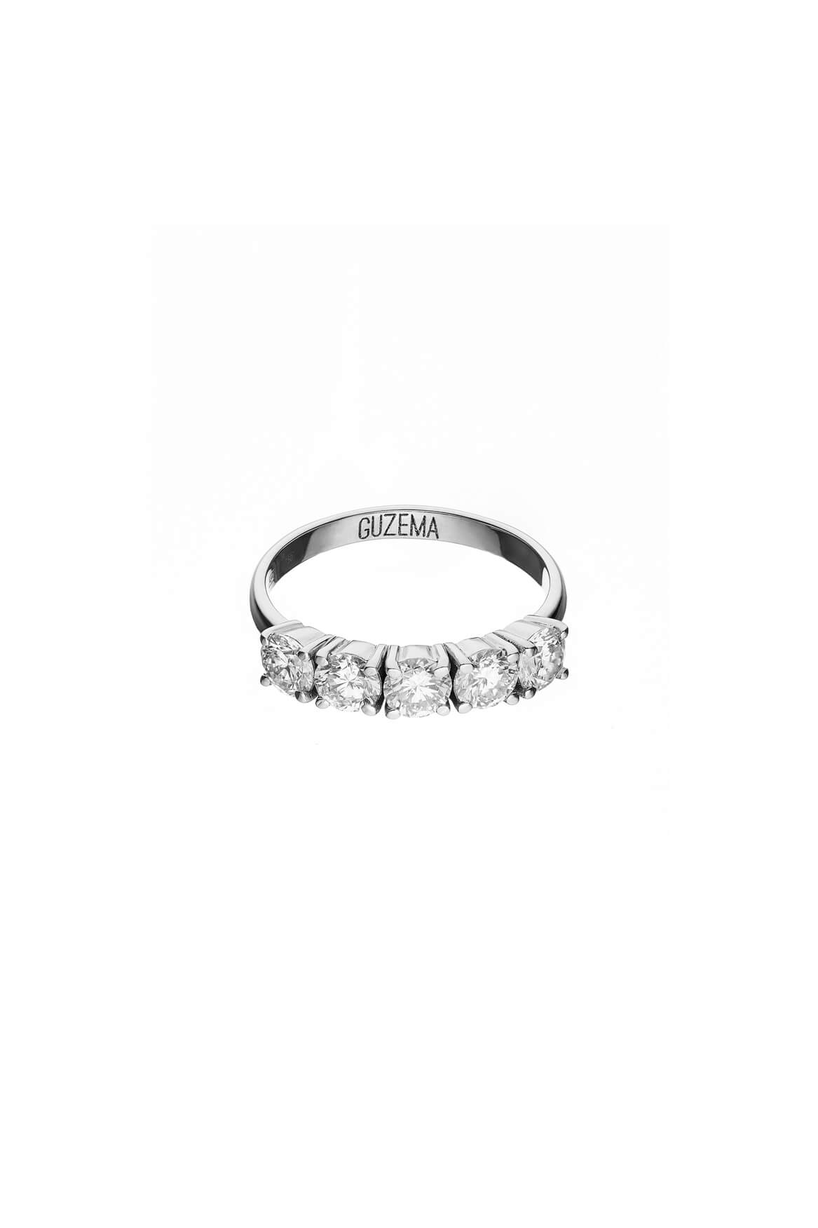 Rings Quintet Diamonds Ring, white gold with modern design available now