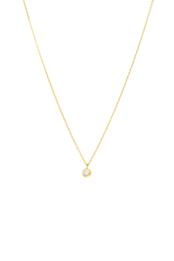 Custom Necklaces Diamond Drop Necklace, yellow gold for a luxurious style