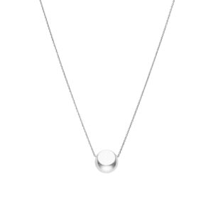 Semi-Orb Necklace, white gold