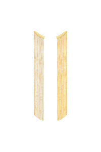 Earrings Chainfall Earrings, yellow gold for stylish and elegant looks