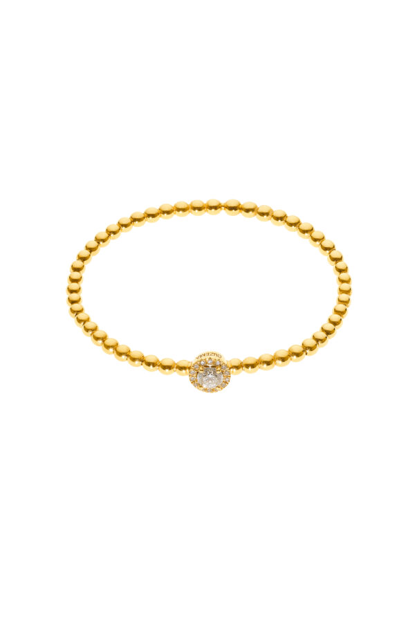Bracelets Flexi-Bracelet, diamonds, yellow gold for everyday elegance