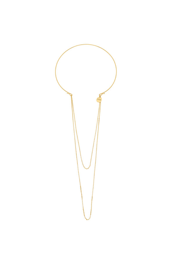 Chokers Chain Transformer Choker, yellow gold with a unique touch from Guzema