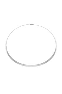 Chokers Solid Wide Choker, white gold with a unique touch from Guzema