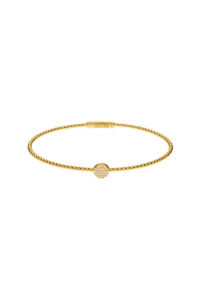 Bracelets Accent Bracelet, diamonds, yellow gold with modern elegance