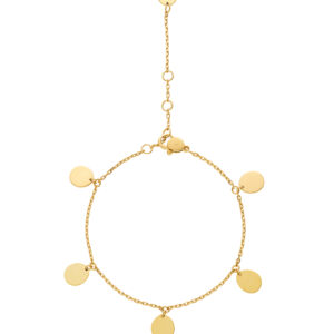 Flats Quintet Bracelet, yellow gold