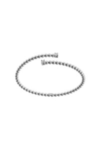 Bracelets Duo spiral bracelet, diamonds, white gold for everyday elegance