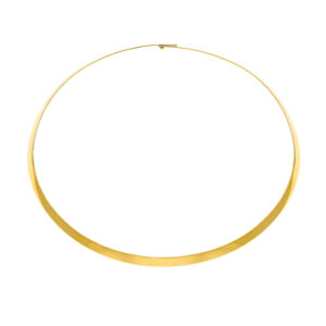 Solid Wide Choker, yellow gold