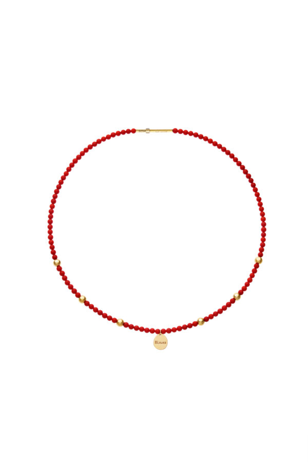 Exclusive Necklaces Freedom Coral Necklace, yellow gold from Guzema