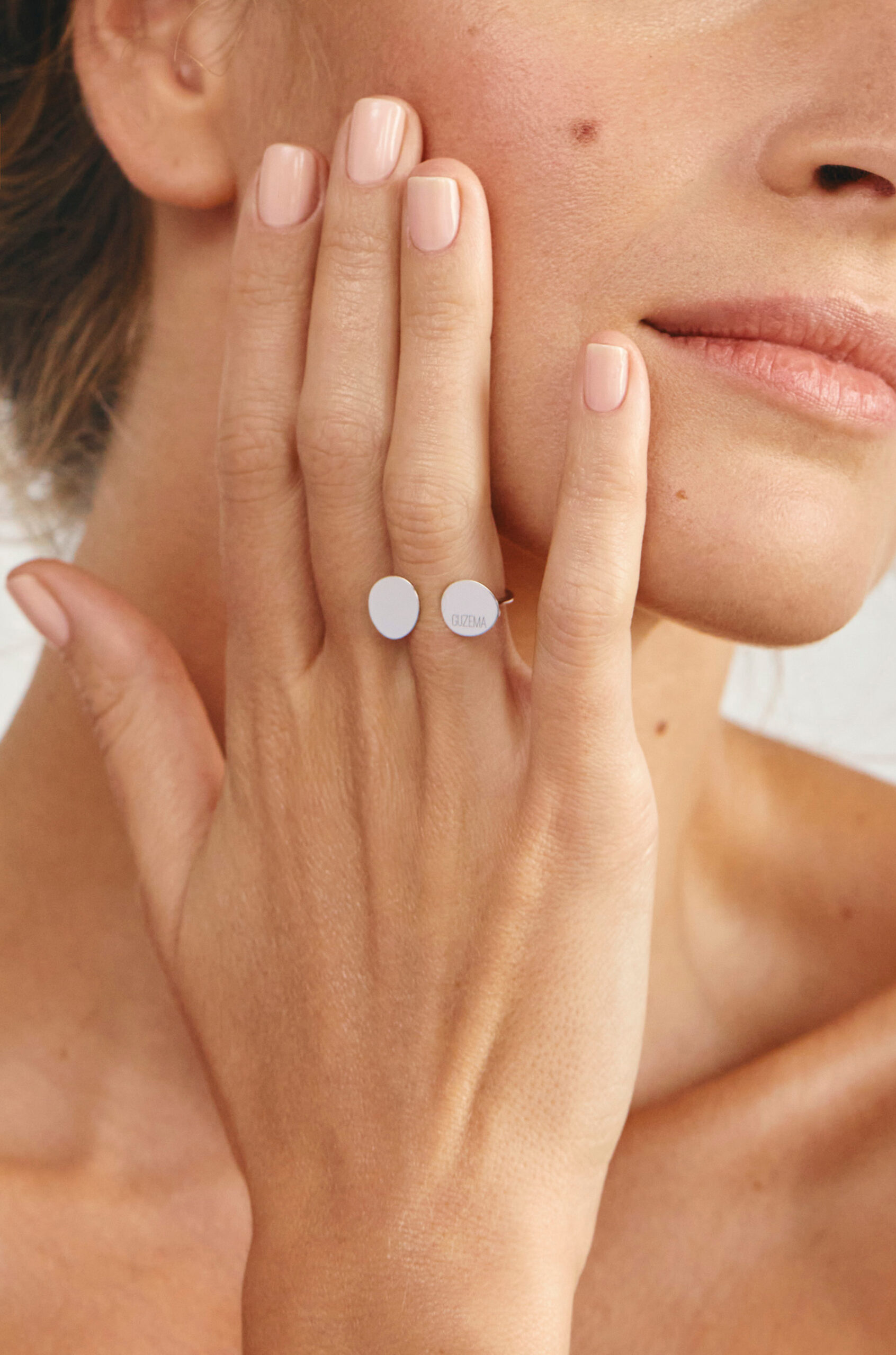 Rings Duo Flat Ring, white gold available online with expert craftsmanship