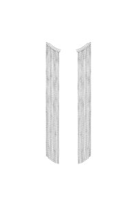 Earrings Chainfall Earrings, white gold with timeless design by Guzema