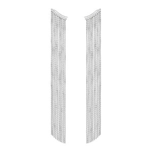 Chainfall Earrings, white gold