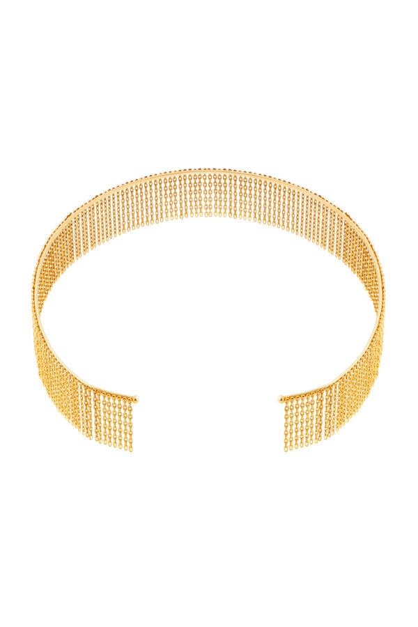 Chokers Bold Chainfall Choker, yellow gold with a unique touch from Guzema