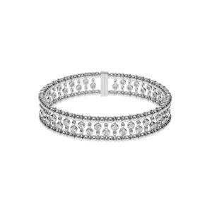 Bold Diamond-Set Bracelet, white gold