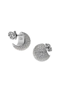 Earrings Mini Orbs Earrings, diamonds, white gold for a unique and sophisticated look
